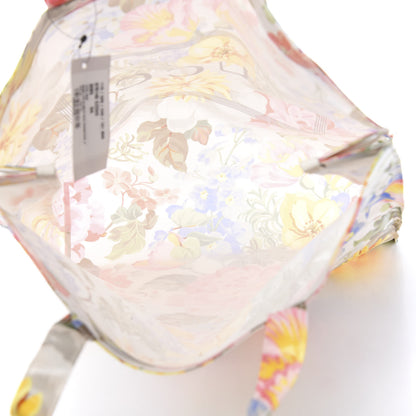 Gucci Patent Canvas Frame Logo Floral Print Vertical Tote Multicolor 6 of 11