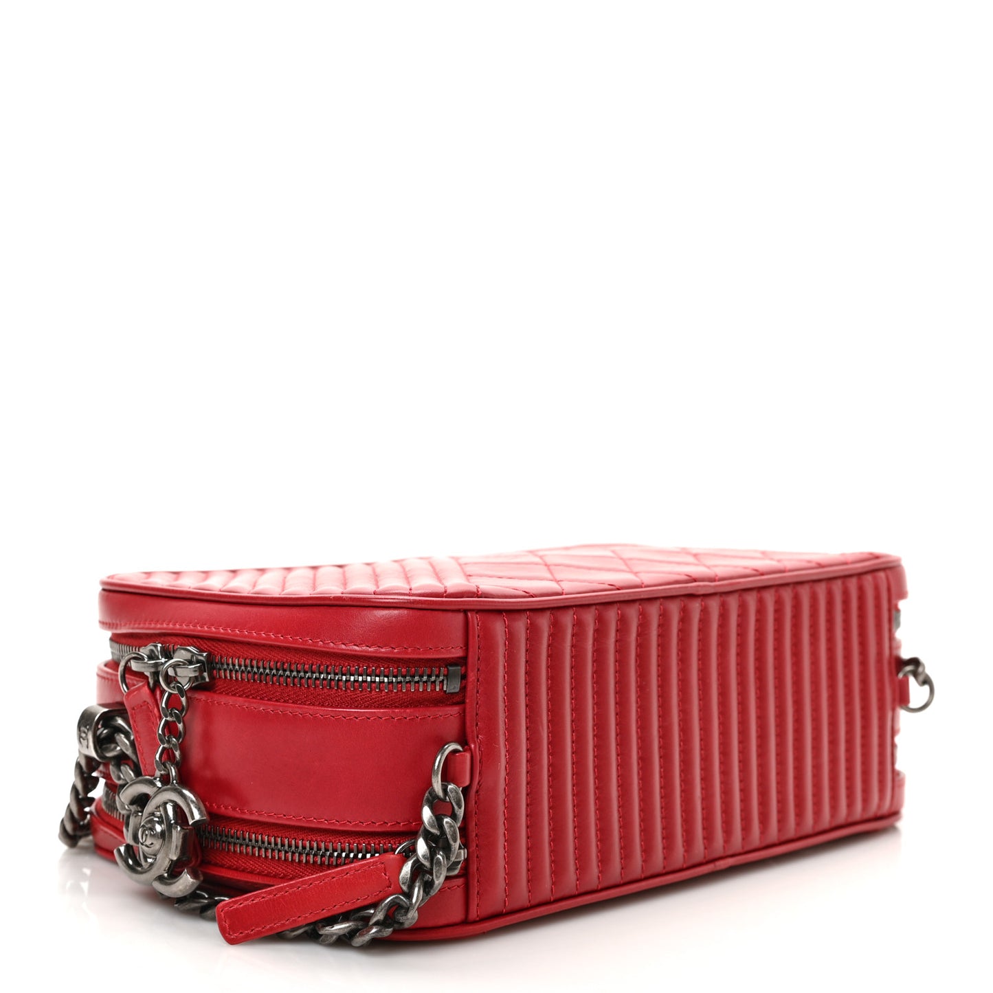 Lambskin Large Coco Boy Camera Case Red