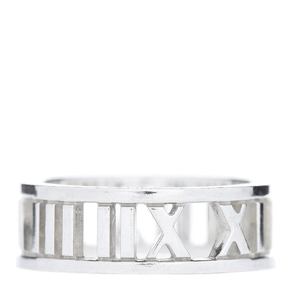 Tiffany Sterling Silver Wide Atlas Open Ring 54 6.75 1 of 4