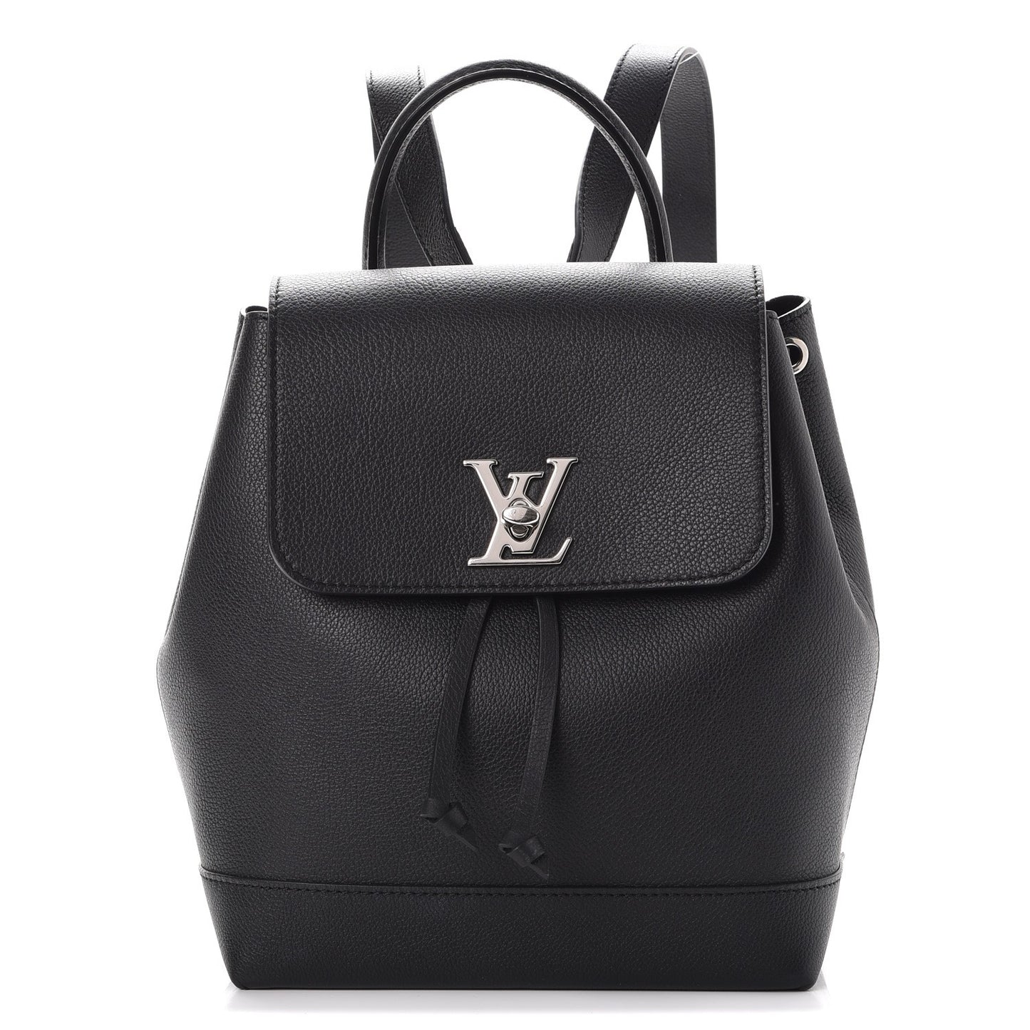 Calfskin Lockme Backpack Black