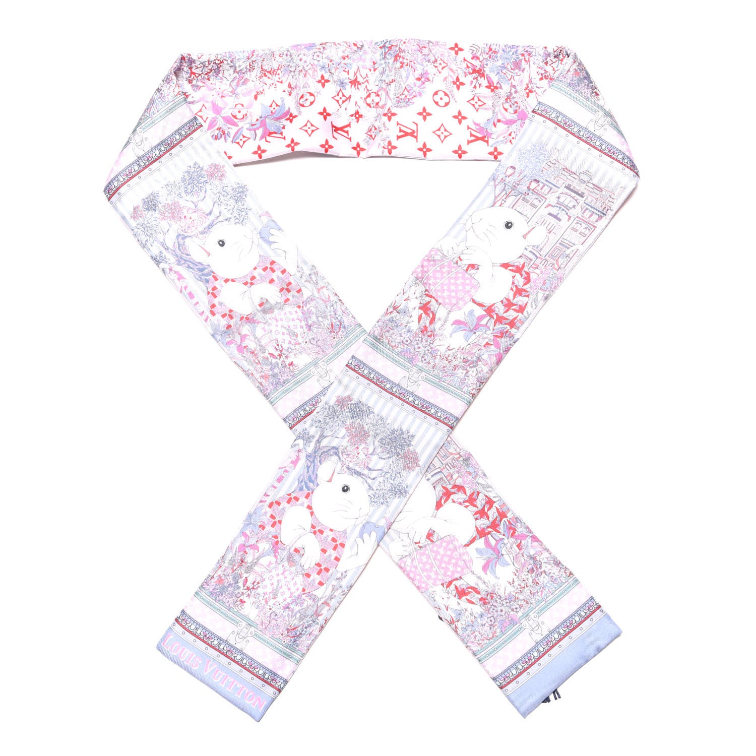 Louis Vuitton Silk Vuittonite Bandeau Blush 1 of 3