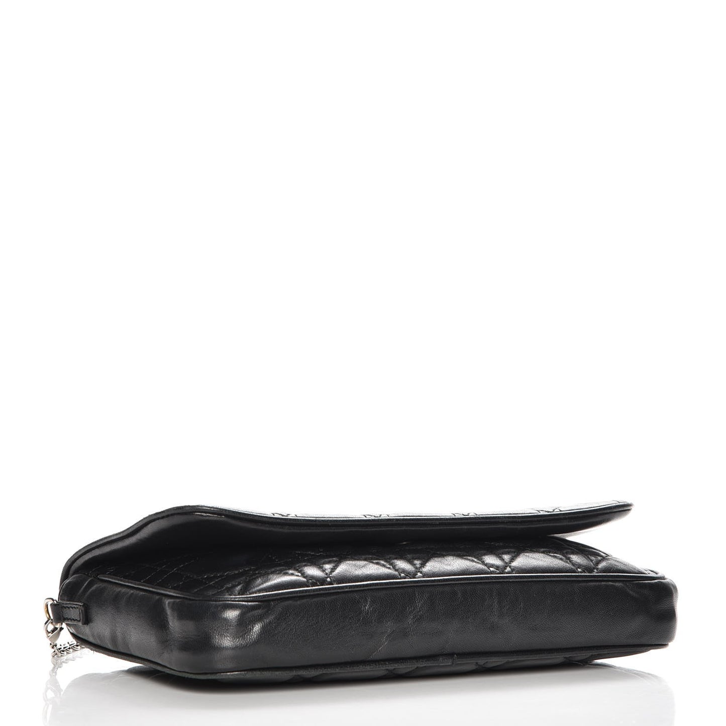 Lambskin Cannage Lady Dior Pochette Black