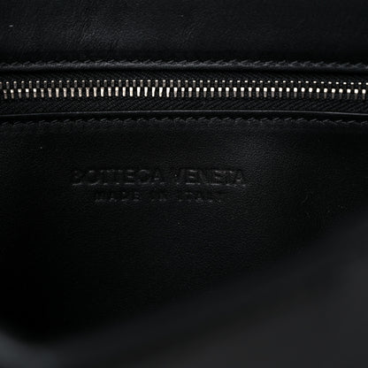 Bottega Veneta Calfskin Maxi Intreccio Cassette With Strap Bag Black 7 of 9