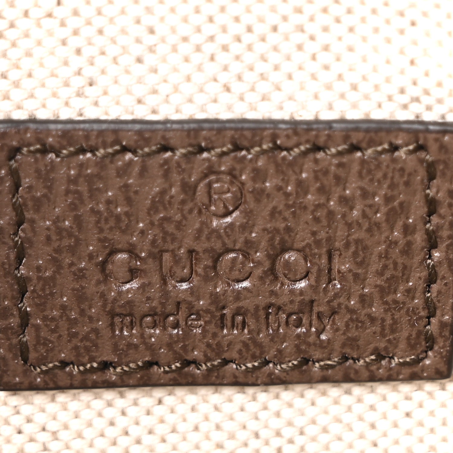 Gucci GG Supreme Monogram Textured Dollar Calfskin Blondie Belt Bag Beige Ebony New Acero 6 of 10