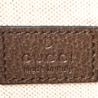 Gucci GG Supreme Monogram Textured Dollar Calfskin Blondie Belt Bag Beige Ebony New Acero 6 of 10