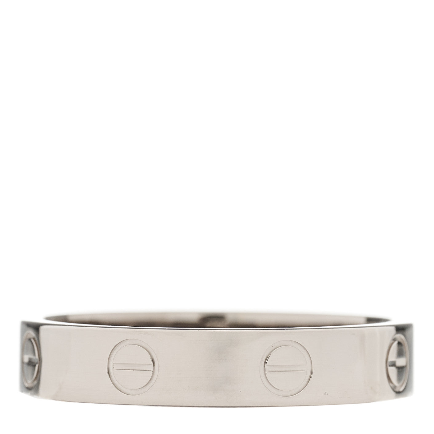 Cartier 18K White Gold 4mm LOVE Wedding Band Ring 57 8 3 of 4