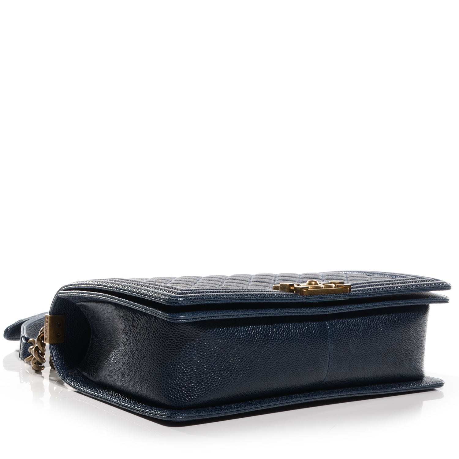 Chanel Caviar Quilted Medium Boy Flap Navy 4 of 9