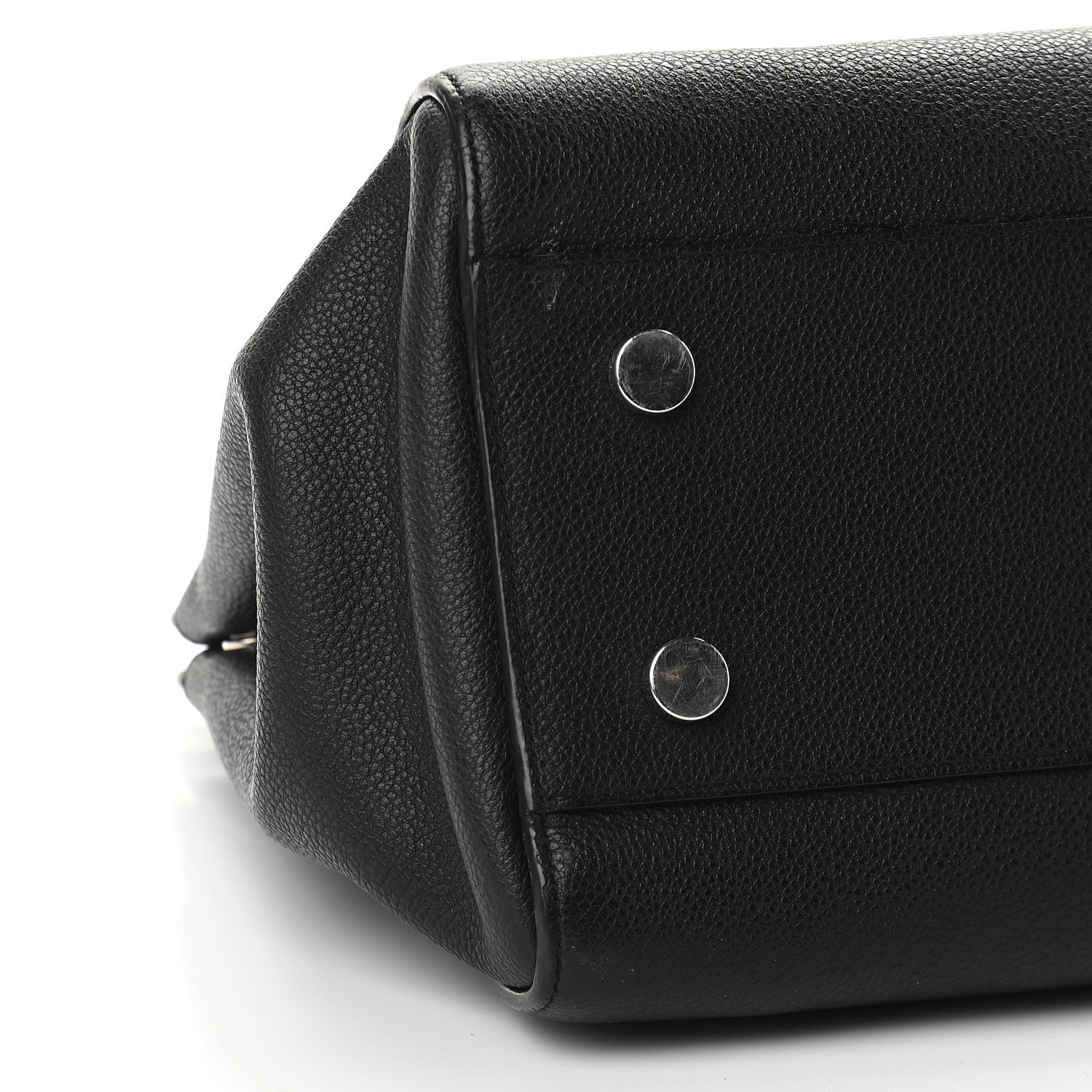 Saint Laurent Grained Calfskin Medium Cabas Rive Gauche Black 8 of 15