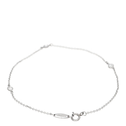 Tiffany Platinum Diamond .15ctw Elsa Peretti Diamonds by the Yard Station Bracelet 2 of 5