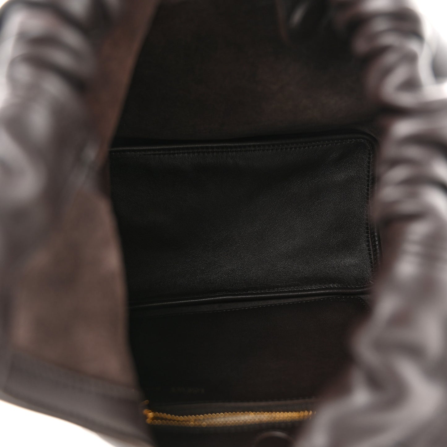 Nappa Small Squeeze Bag Dark Brown