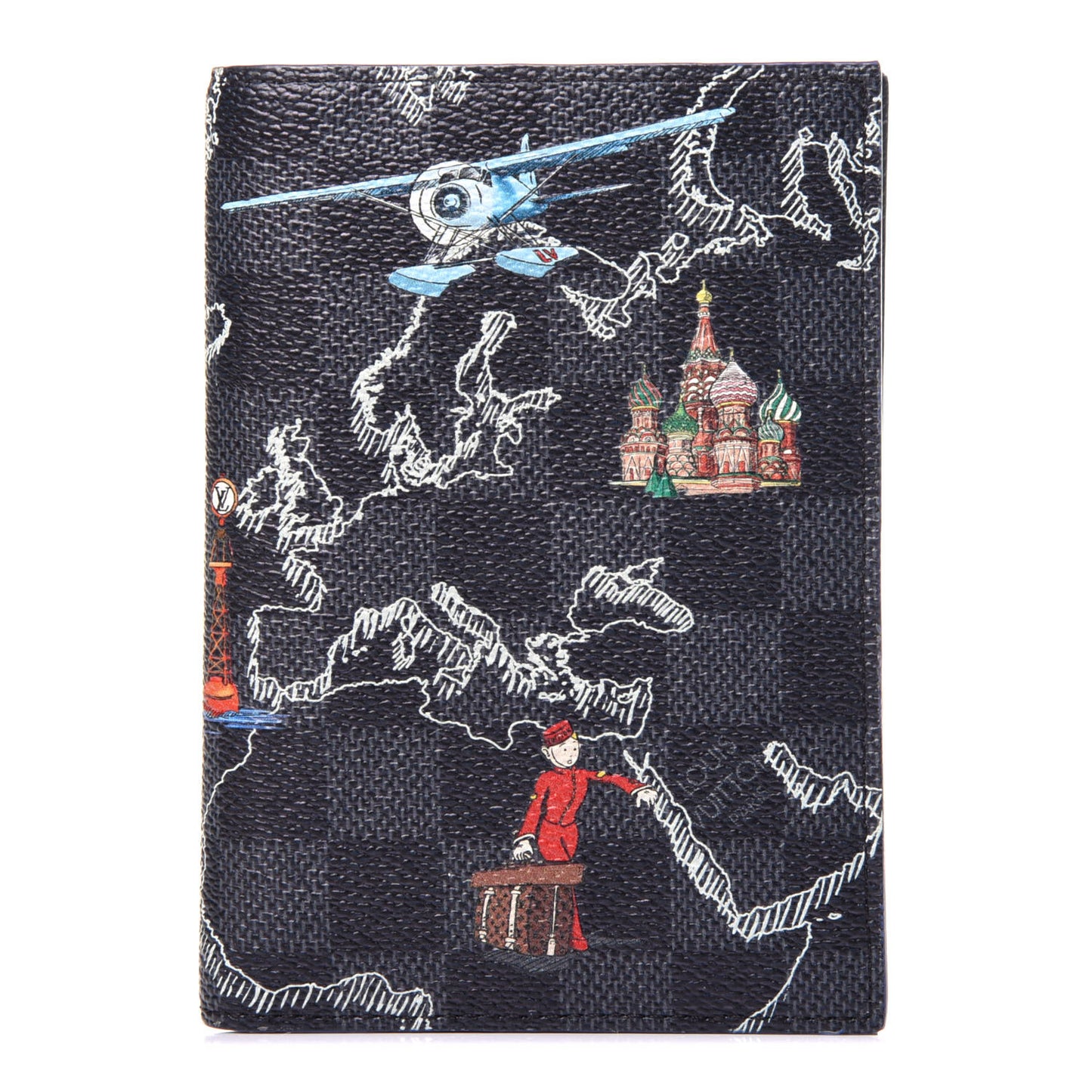 Damier Graphite Map Passport Cover