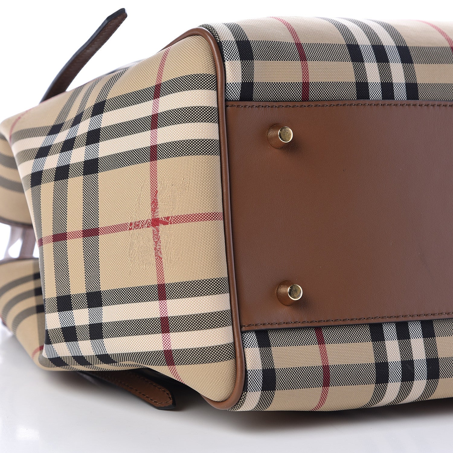 Burberry Horseferry Check Small Canterbury Tote Honey 9 of 10