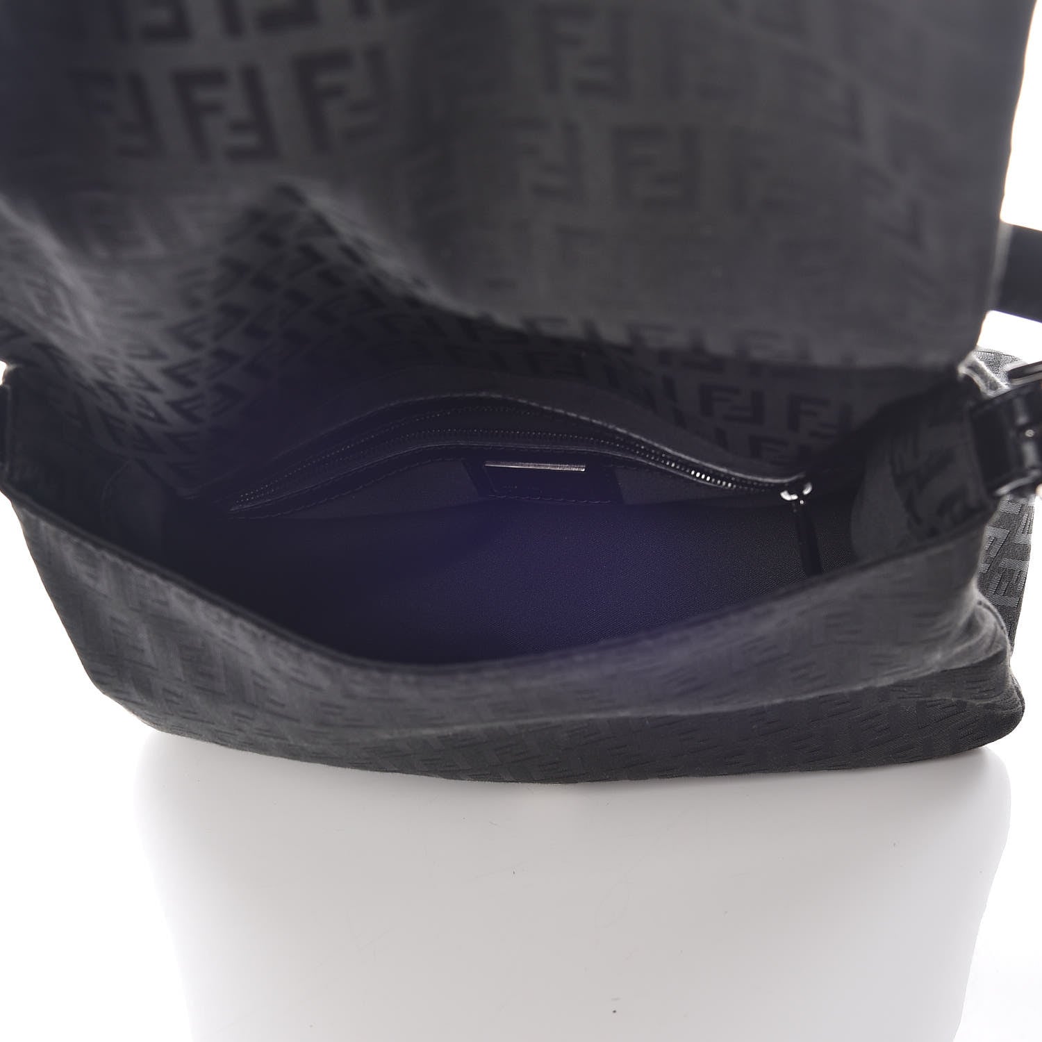 Fendi Zucchino Mama Baguette Black 7 of 9