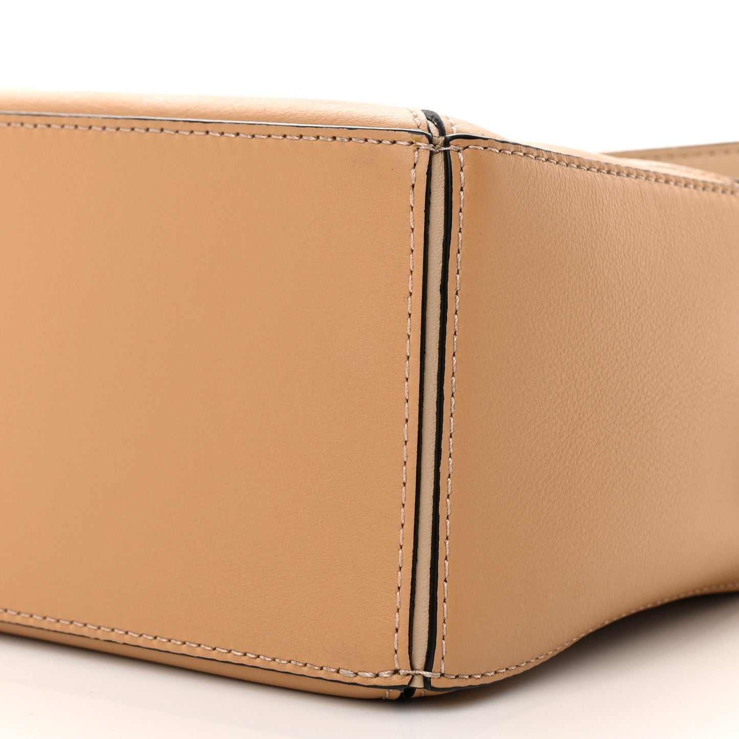 Calfskin Small Puzzle Bag Dusty Beige Soft White