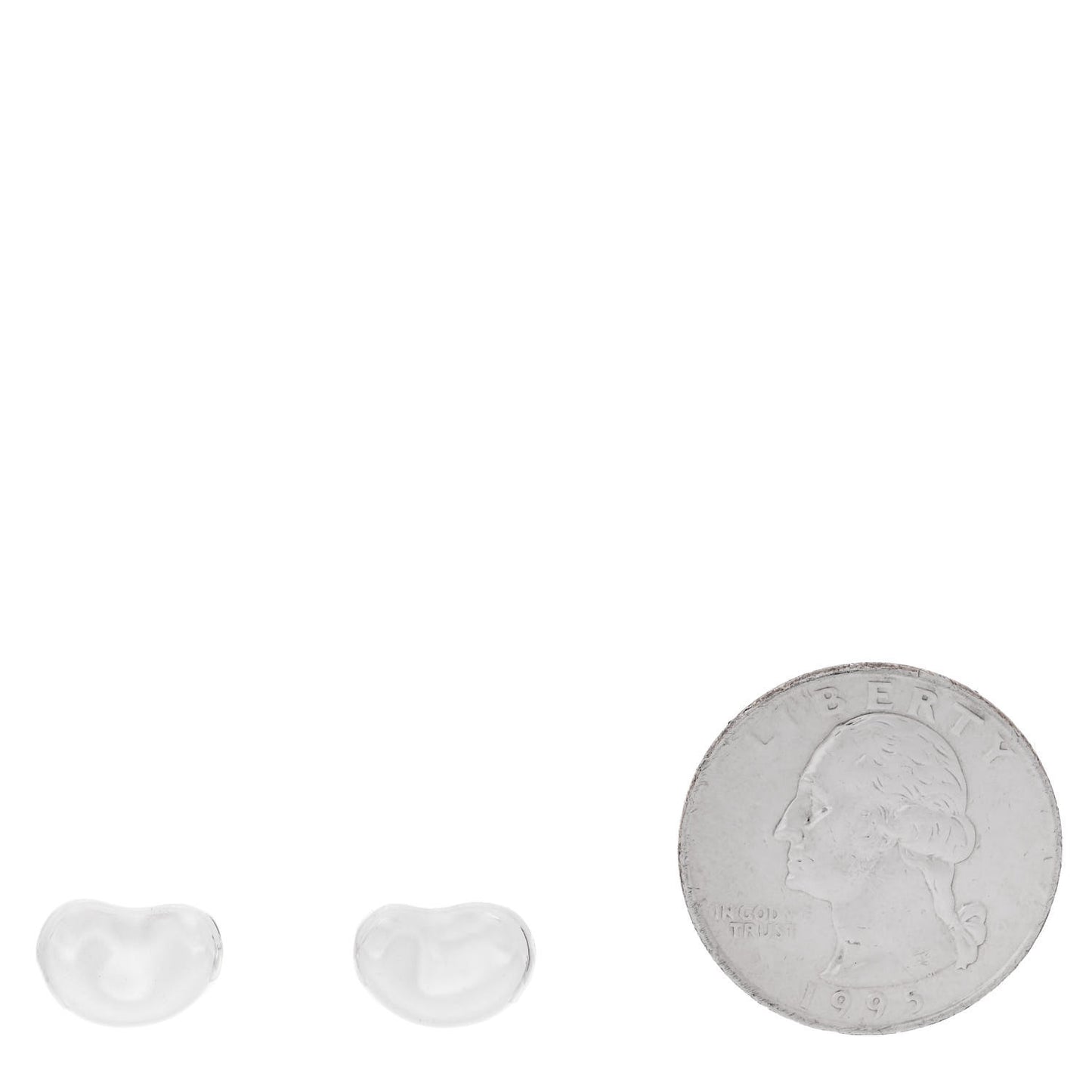 Sterling Silver 9mm Elsa Peretti Bean Earrings