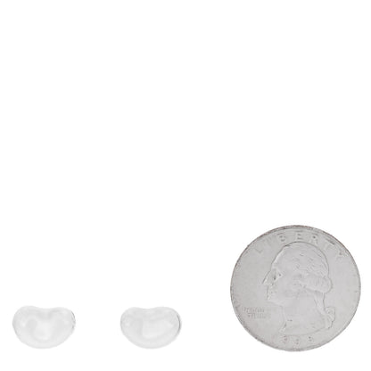 Tiffany Sterling Silver 9mm Elsa Peretti Bean Earrings 2 of 4