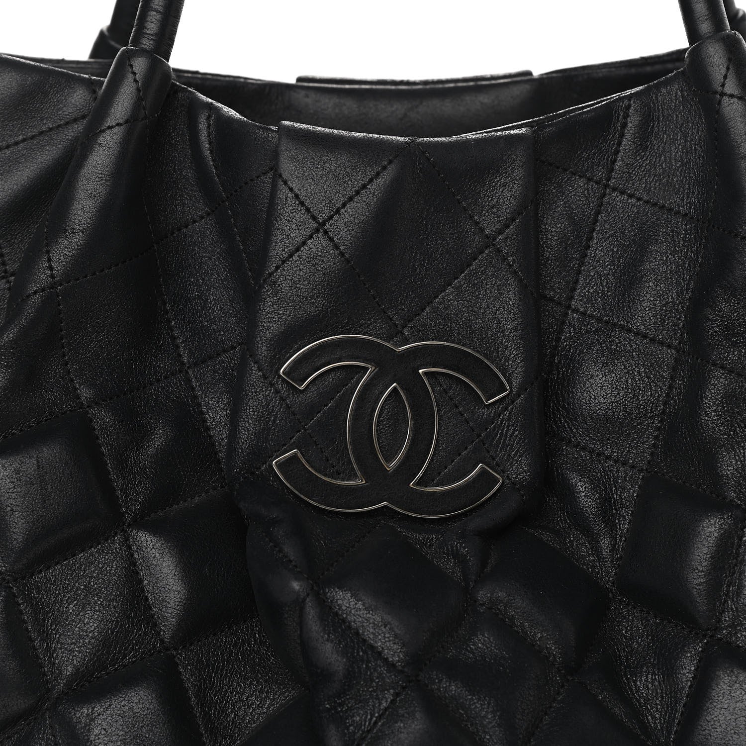 Chanel Calfskin Sloane Square Tote Black 8 of 15