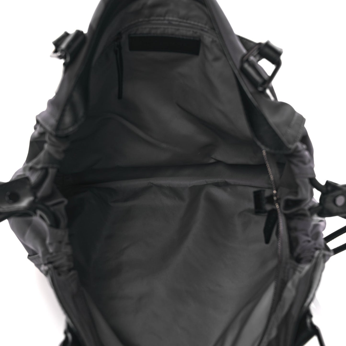 Nylon Check Buckleigh Packable Tote Charcoal