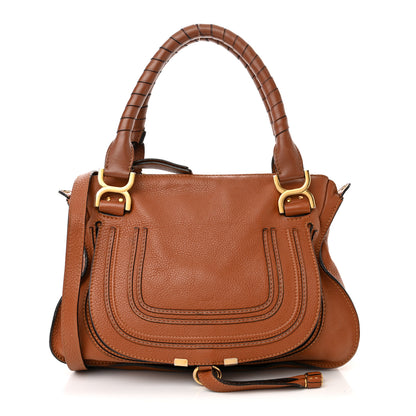 Chloe Calfskin Medium Marcie Satchel Tan 1 of 19