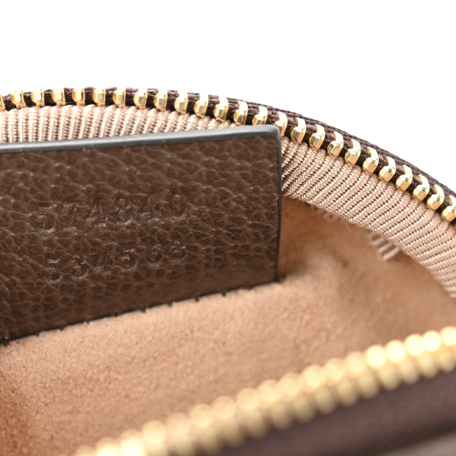 Gucci GG Supreme Monogram Web Ophidia Round Coin Purse Beige New Acero 7 of 8
