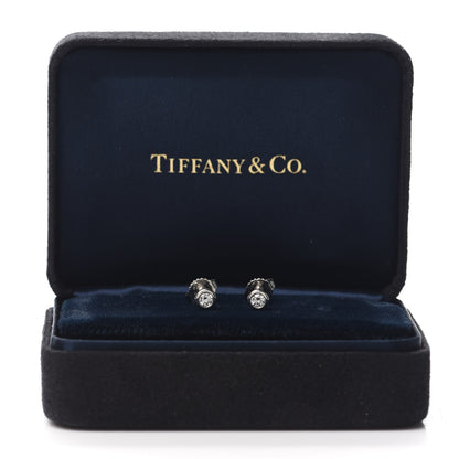 Tiffany Platinum Diamond .16ctw Elsa Peretti Diamonds By The Yard Earrings 5 of 5