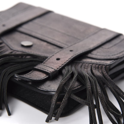 Proenza Schouler Lambskin Fringe PS1 Chain Wallet Black 7 of 10