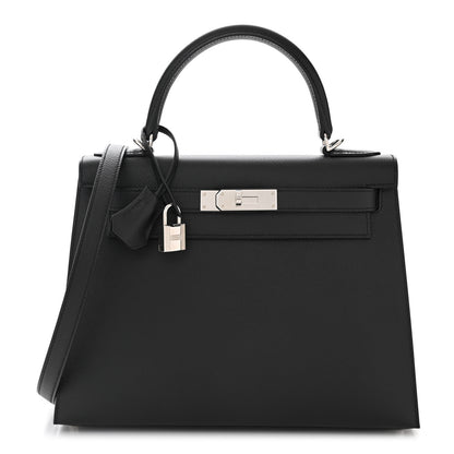 Hermes Epsom Kelly Sellier 28 Black 1 of 11