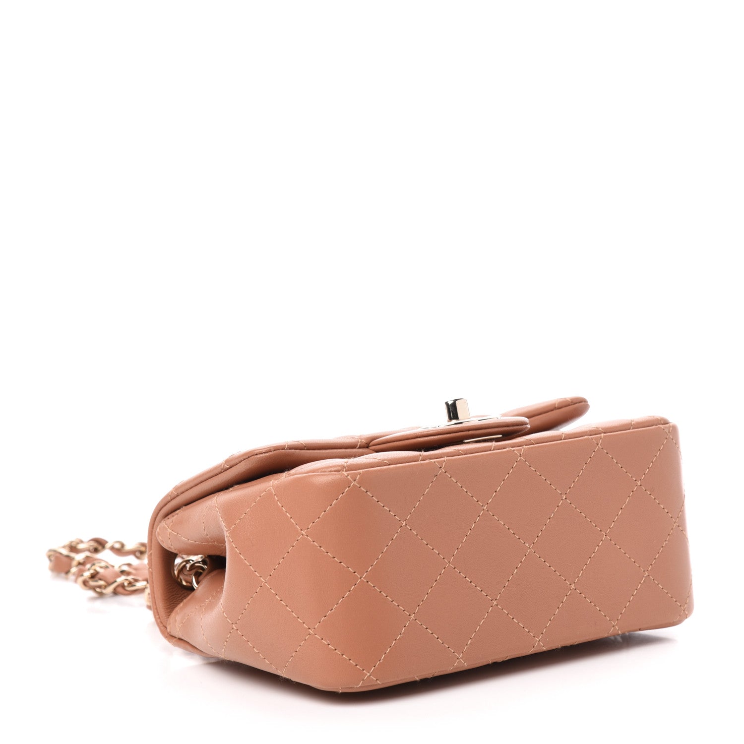 Chanel Lambskin Quilted Mini Square Flap Brown 4 of 11