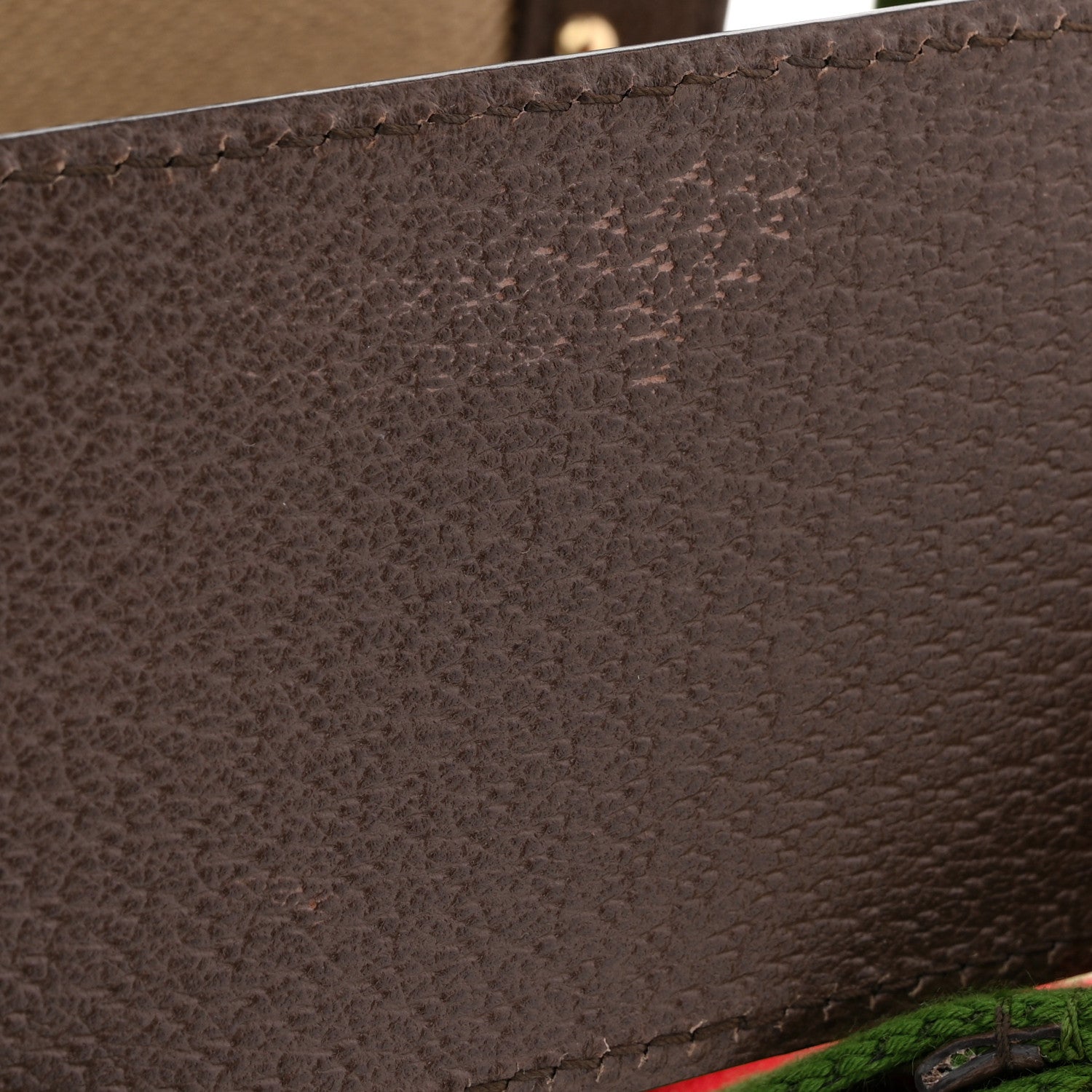 Gucci Monogram Jumbo GG Textured Dollar Calfskin Web Mini Savoy Hat Box Camel Ebony New Acero 10 of 10