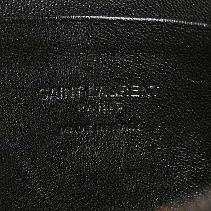 Saint Laurent Grain De Poudre Matelasse Monochrome Monogram Mini Lou Camera Bag Black 6 of 8