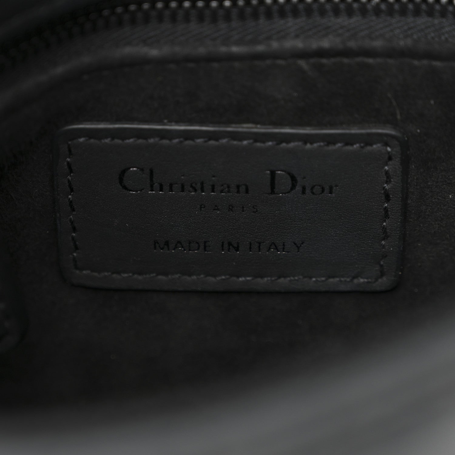 Christian Dior Ultra Matte Calfskin Cannage Mini Lady Dior Black 6 of 13