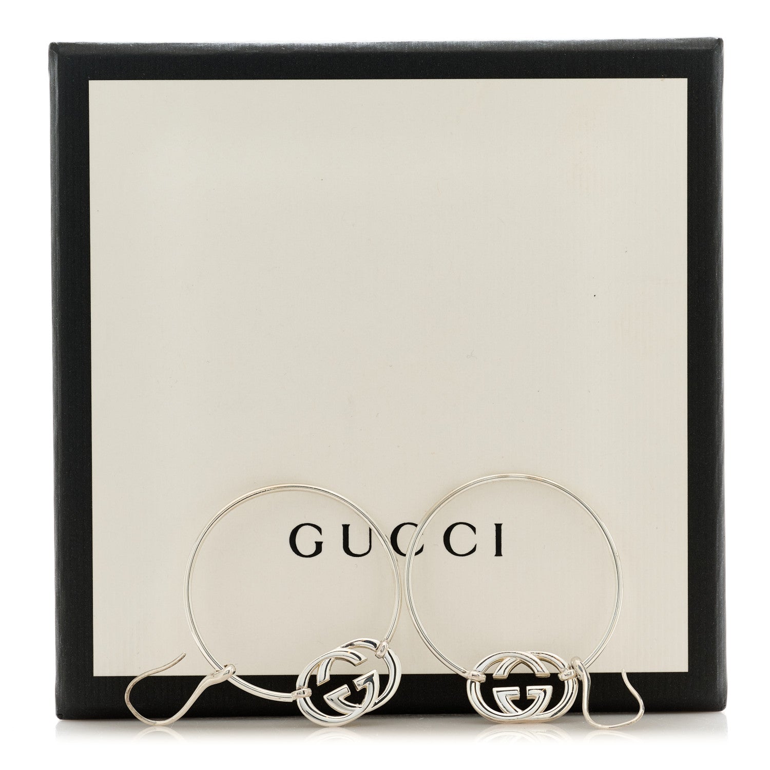 Gucci Sterling Silver Britt Hoop Earrings 4 of 4