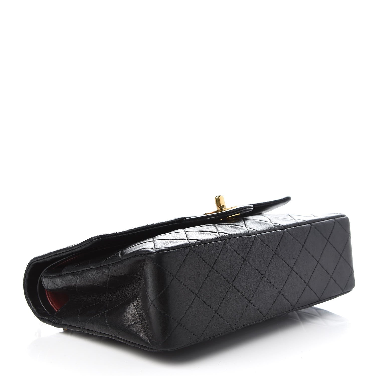 Chanel Lambskin Quilted Medium Double Flap Black 5 of 9