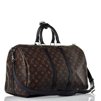 Louis Vuitton Monogram Macassar Keepall Bandouliere 45 2 of 9