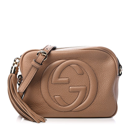 Gucci Pebbled Calfskin Small Soho Disco Bag Camelia 1 of 4