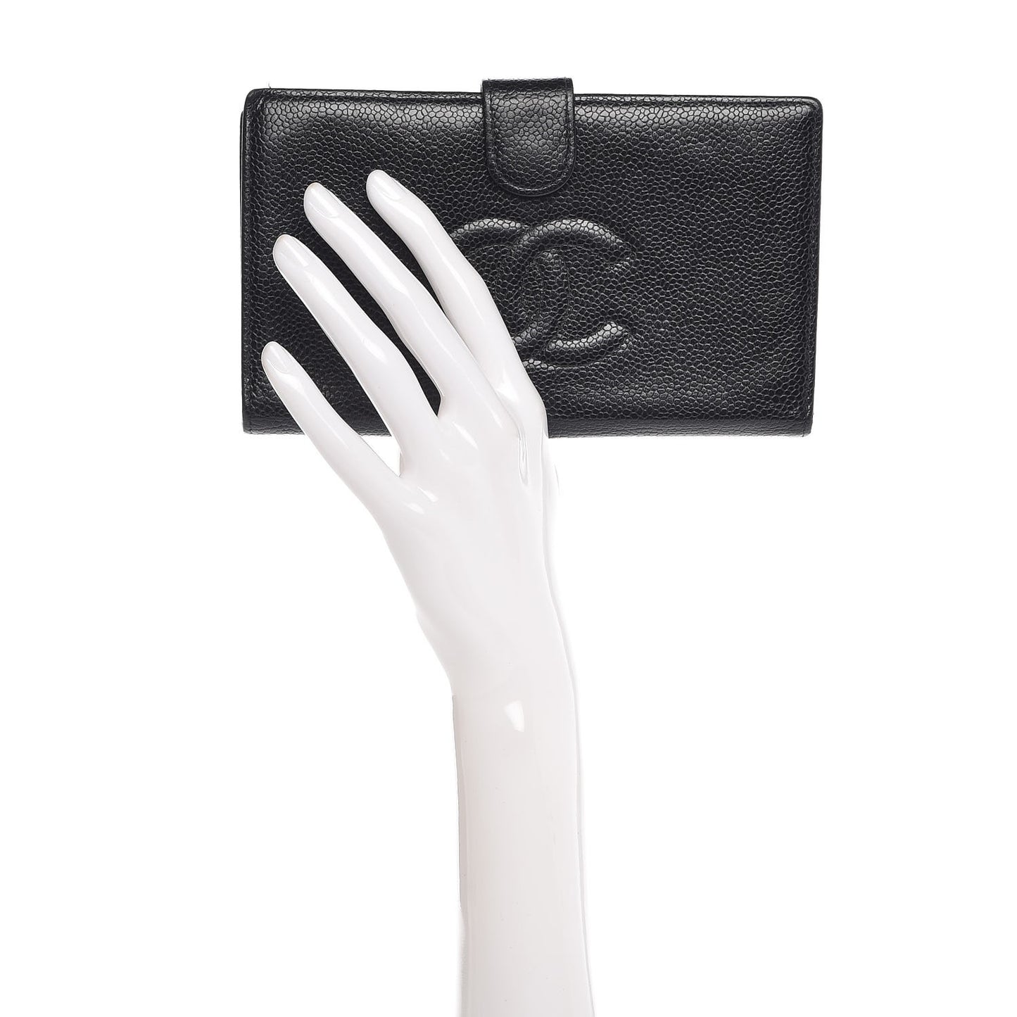 Caviar Timeless CC French Wallet Black