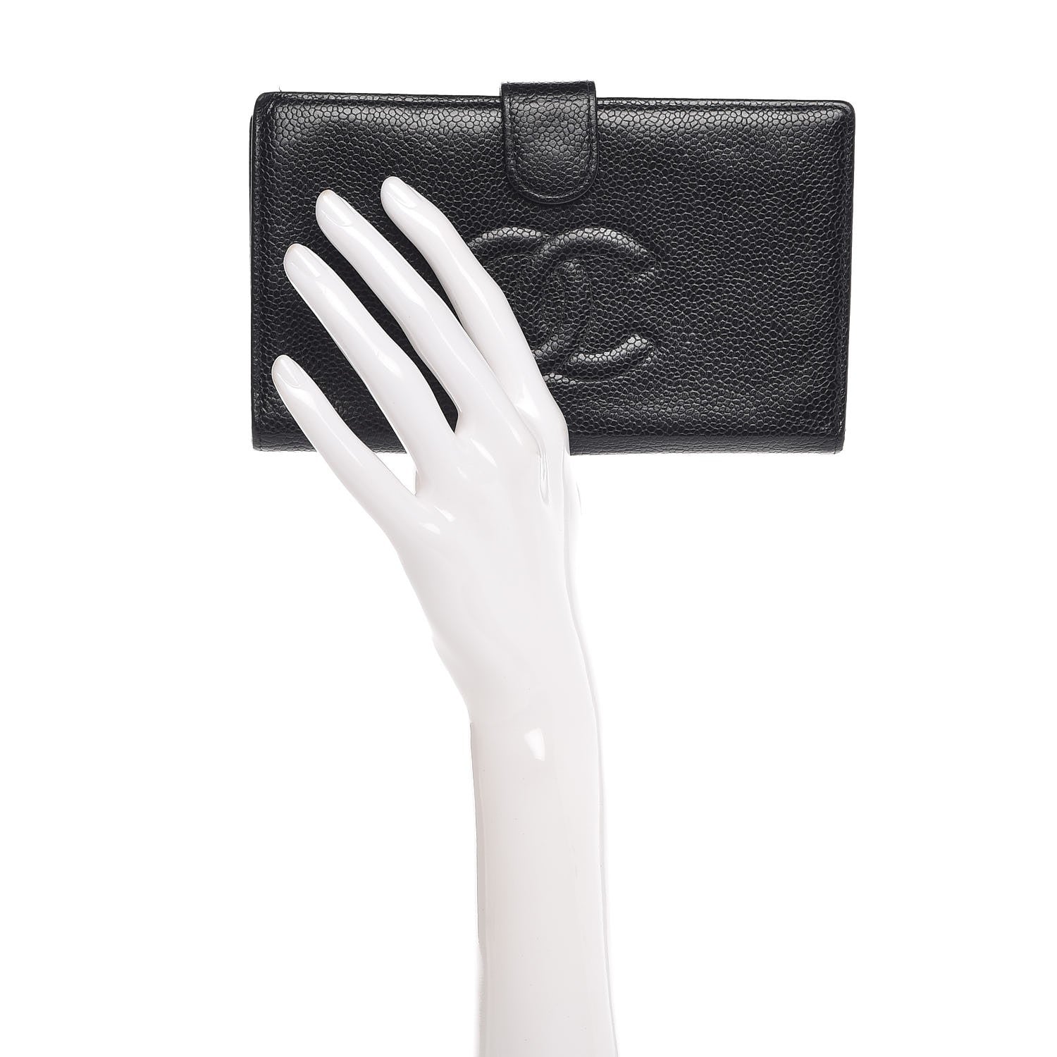 Chanel Caviar Timeless CC French Wallet Black 2 of 9