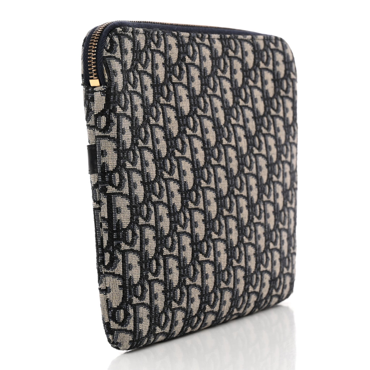 Oblique Pouch Clutch Blue
