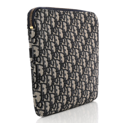 Christian Dior Oblique Pouch Clutch Blue 3 of 7