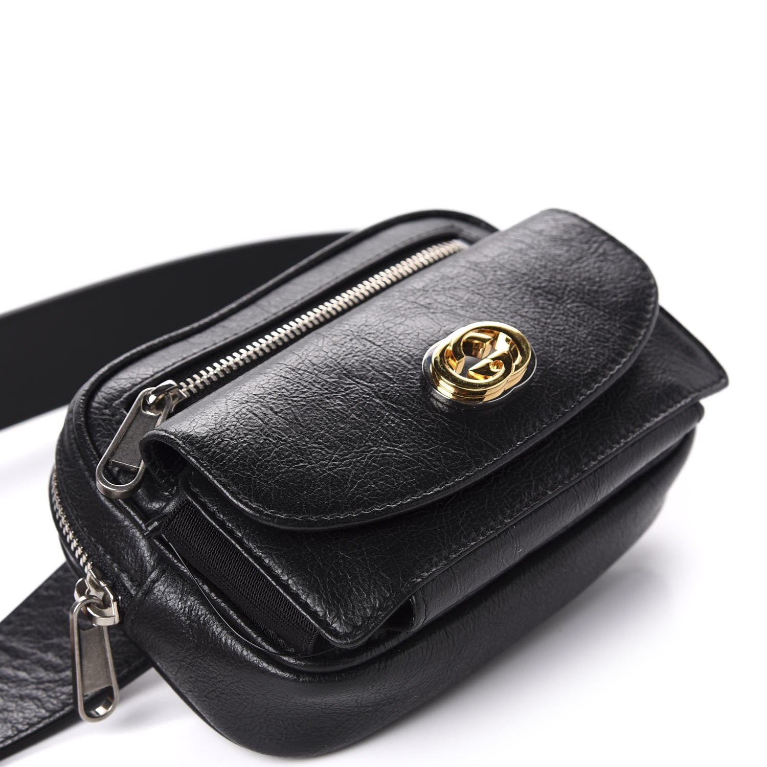 Gucci Fluffy Calfskin Mini Morpheus Belt Bag 90 36 Black 4 of 10