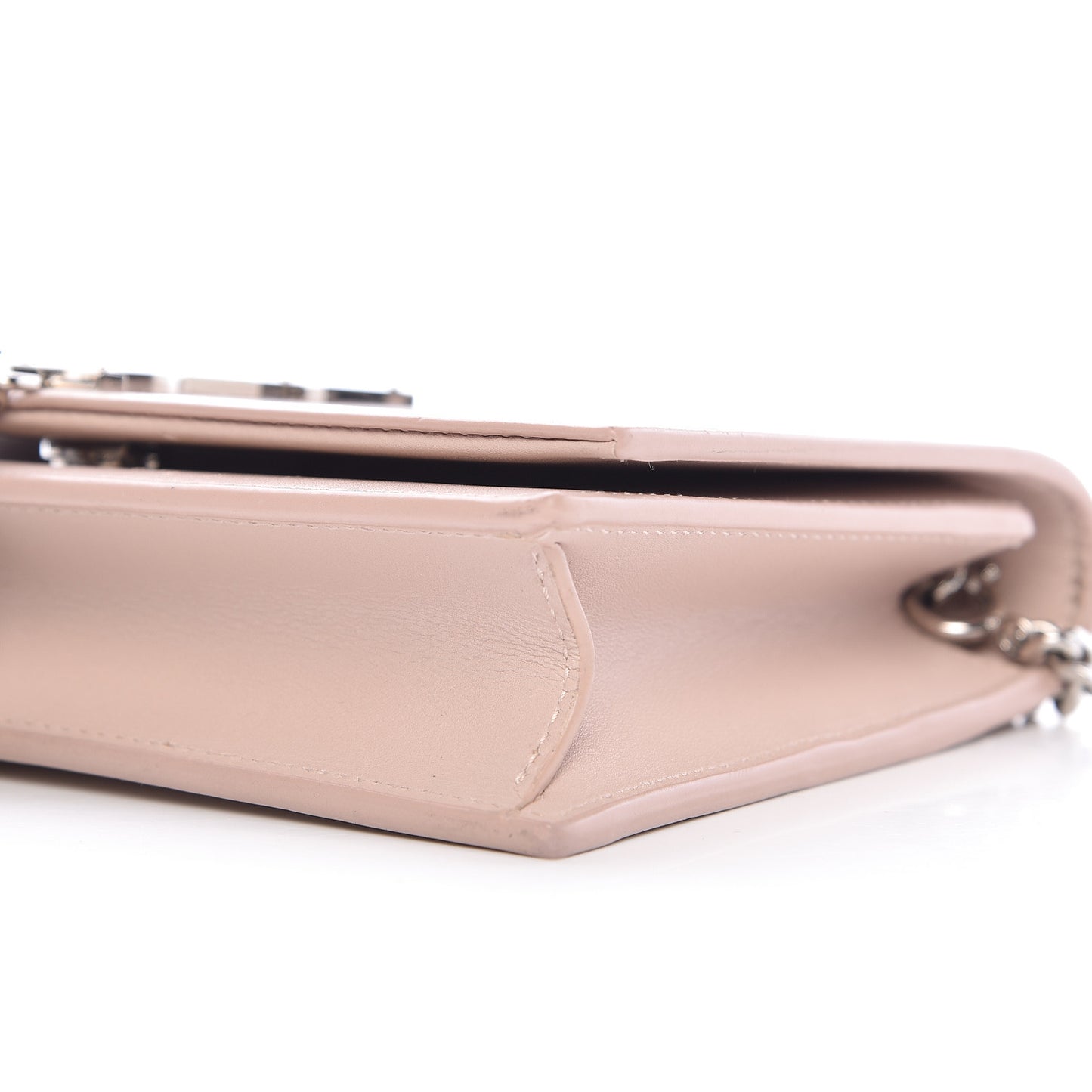 Smooth Calfskin Classic Monogram Kate Tassel Chain Wallet Marble Pink