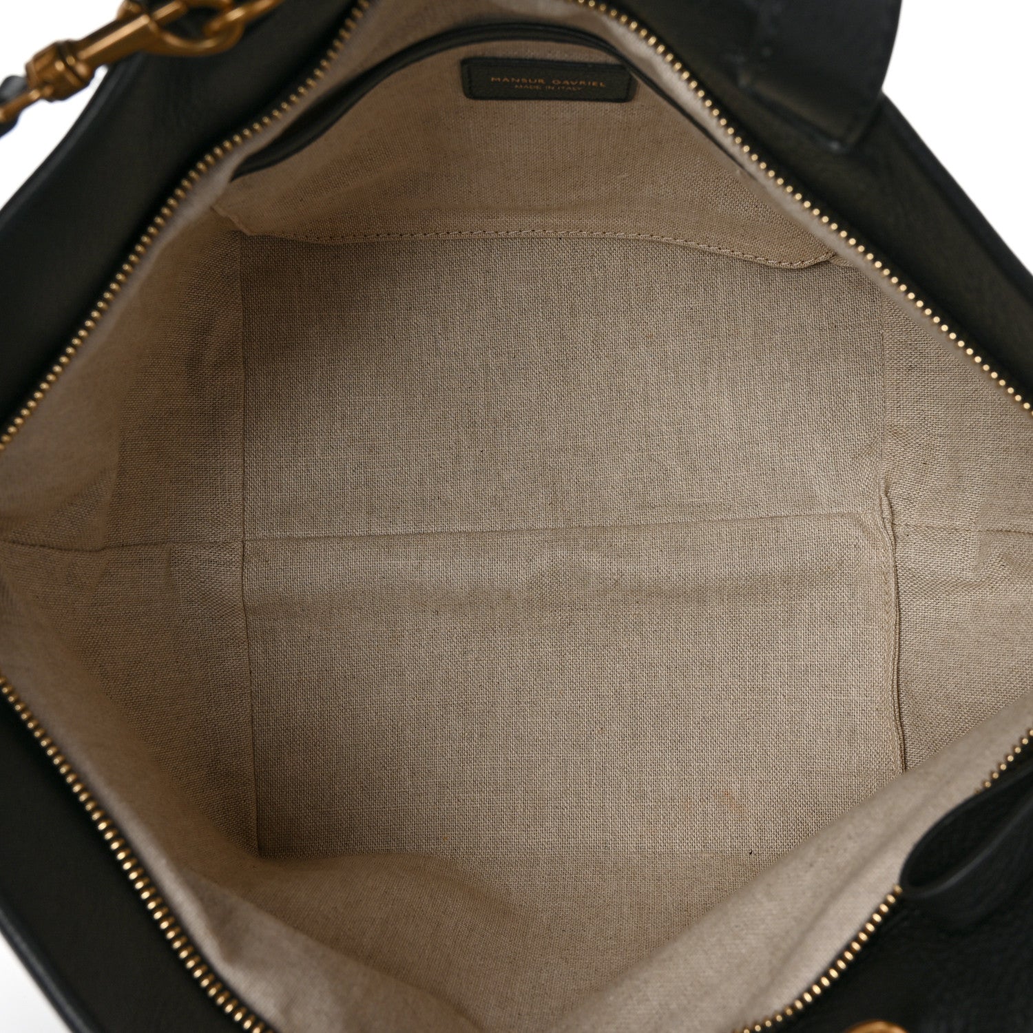 Mansur Gavriel Calfskin Tulipano Bag Black 5 of 9