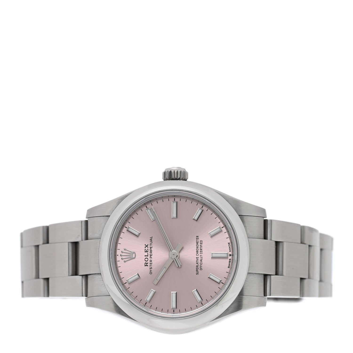 Rolex Stainless Steel 31mm Oyster Perpetual Watch Pink 277200 2 of 5