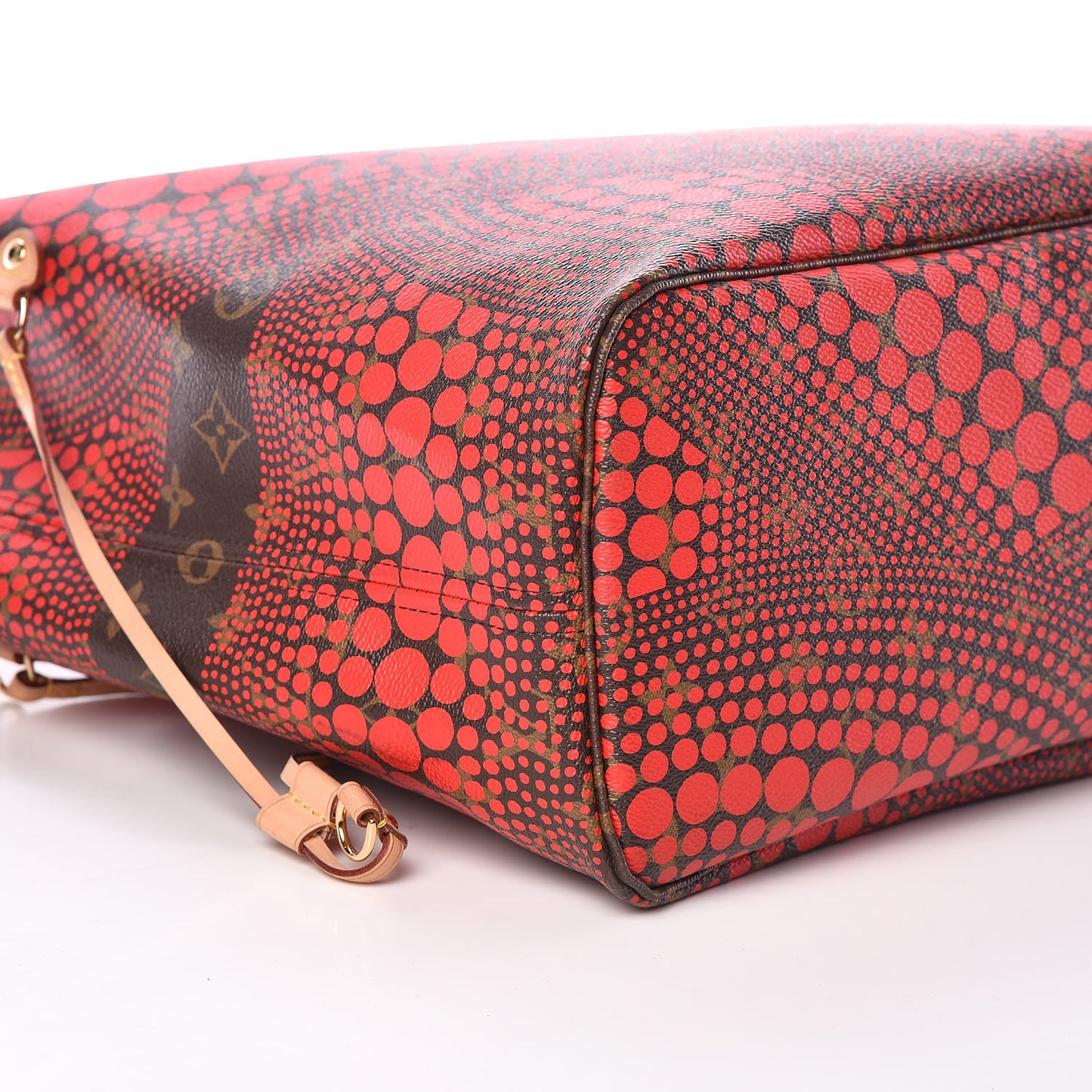 Monogram Kusama Waves Neverfull MM Red