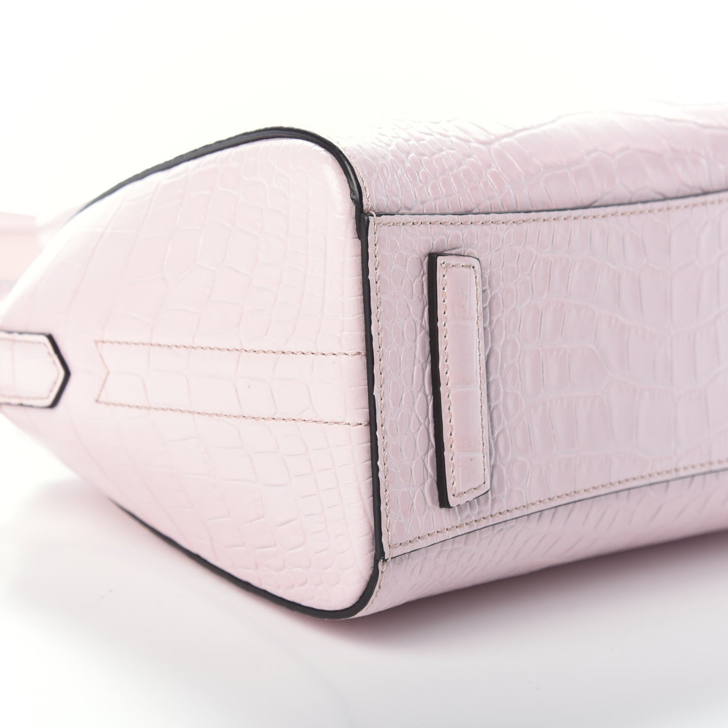 Givenchy Calfskin Crocodile Embossed Mini Antigona Pink 9 of 10