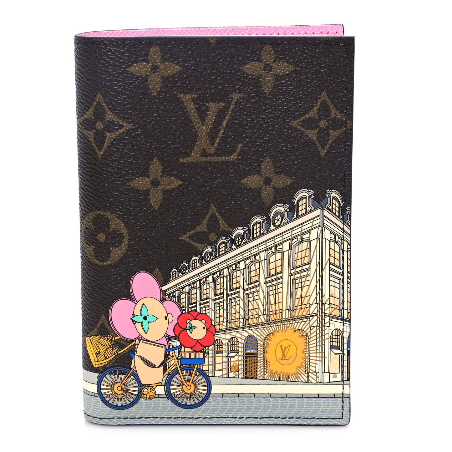 Monogram 2022 Christmas Animation Paris Passport Cover Pink