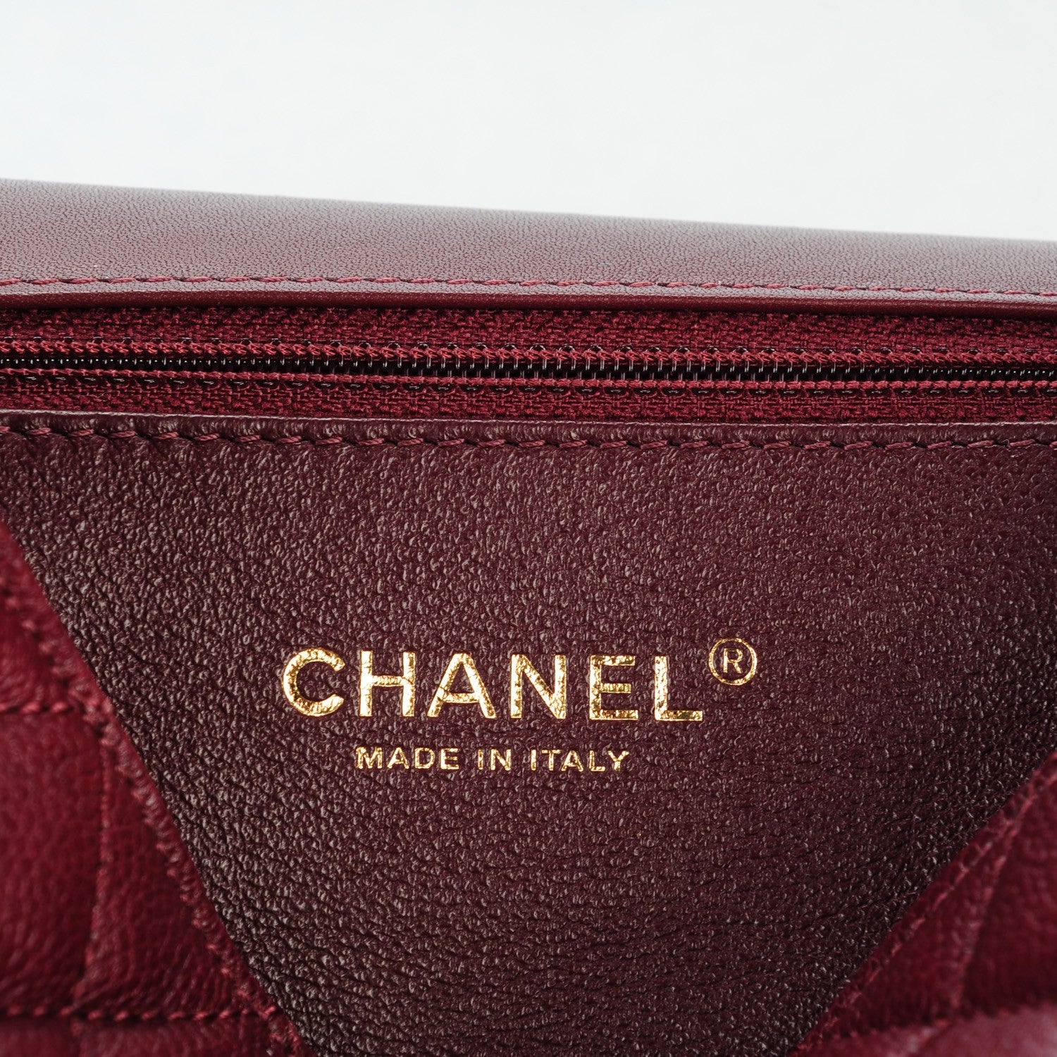 Chanel Caviar Quilted Medium CC Filigree Flap Burgundy 6 of 7