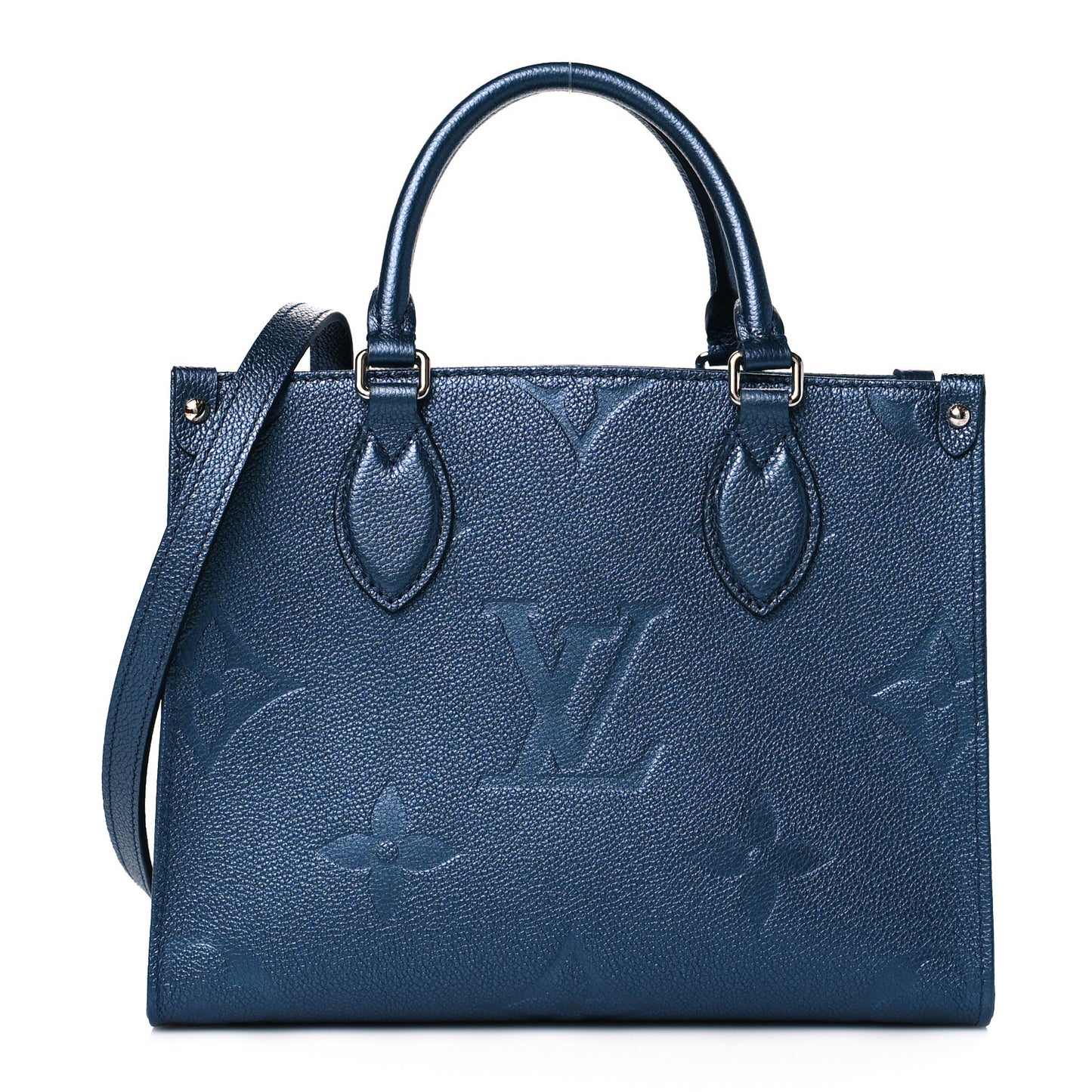 Metallic Empreinte Monogram Giant Onthego PM Navy Nacre