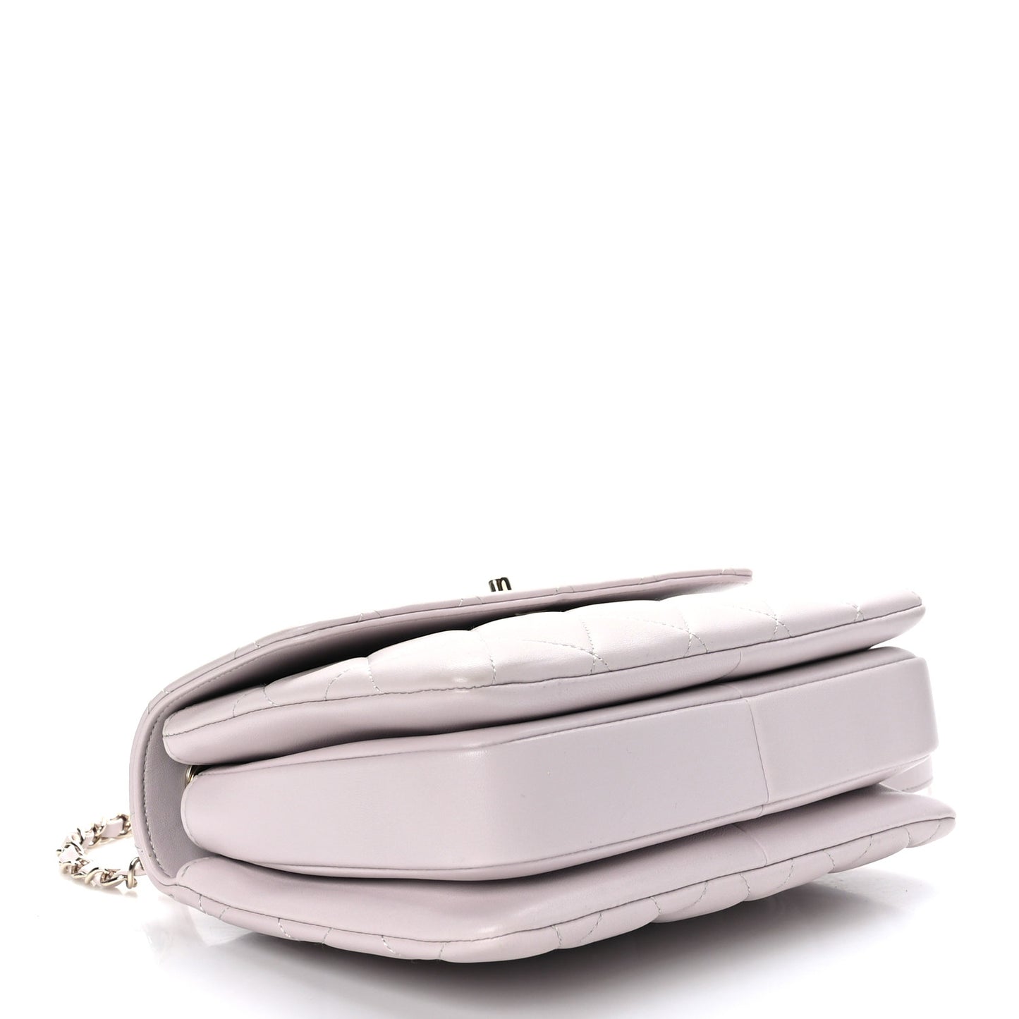 Lambskin Quilted Small Trendy CC Flap Dual Handle Bag Lilas Lilac
