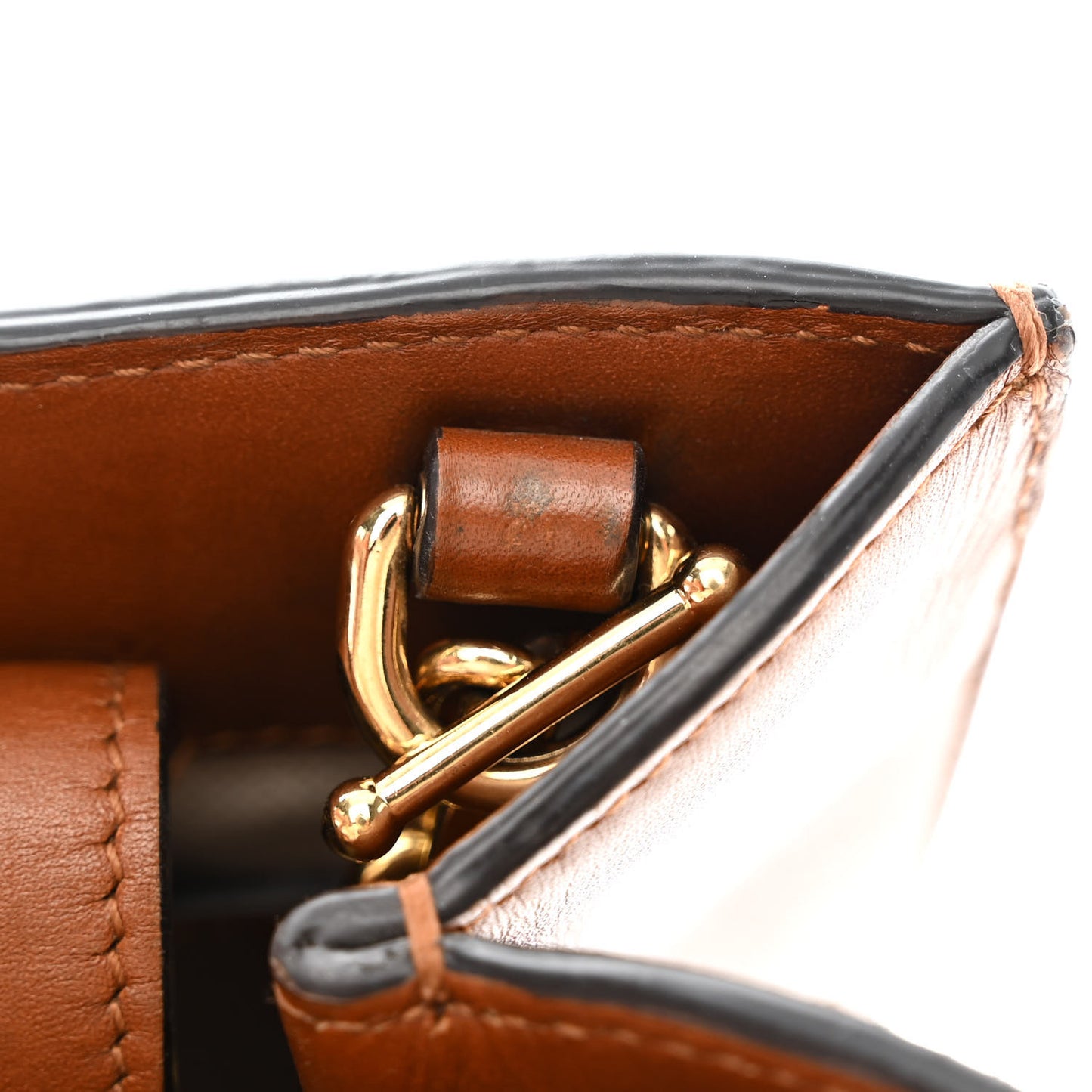 New Canvas Charisma Calfskin Crystal GG Monogram Mini Diana Tote Bag Camel Ebony